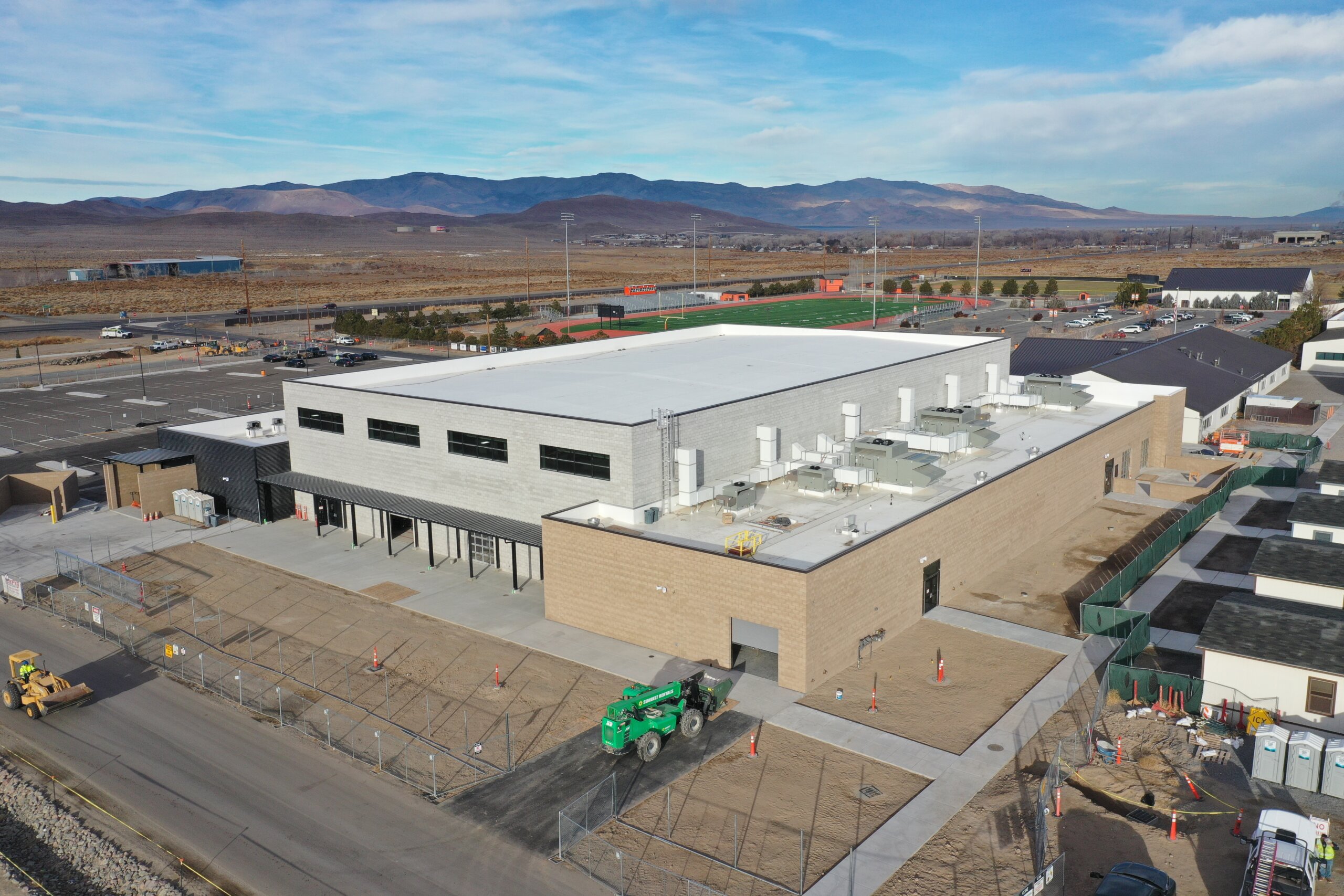 Image showcasing Fernley High Gym, Dining & Kitchen with CORE Construction - Johnson ...