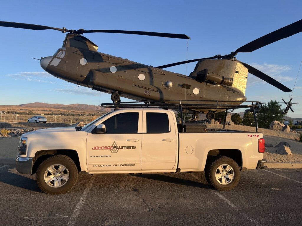 Johnson Plumbing service truck.