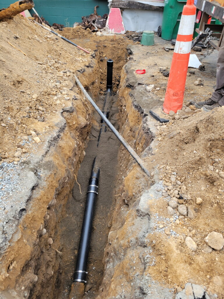 sewer line replacement trench work reno nv